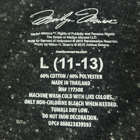 Merilyn Monroe T shirt Size-L (11-13) - Picture 4 of 7